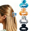 4 Pcs Mini Hair Claw Clip,Acetate Small Claw Clips for