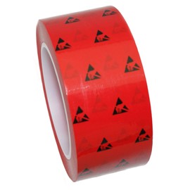 UltraTape 2265 Anti-Static ESD Sign Marking Tape | ISO Class 7-8 Compliant, Ideal ESD Protected Area, Cleanroom & 5S Project No-Residue Adhesive Durable Vinyl Red Tape (2 in x 108 ft X 1 Roll)