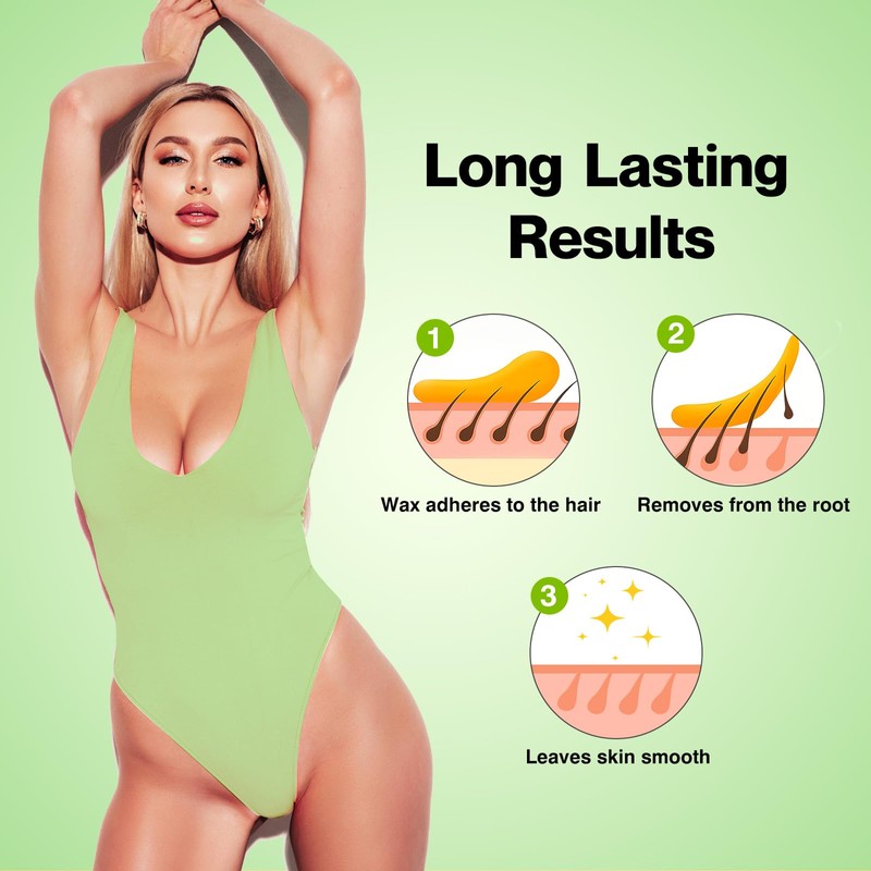 Waxers Roll on Wax Kit Aloe Vera Waxing Roller Depilatory