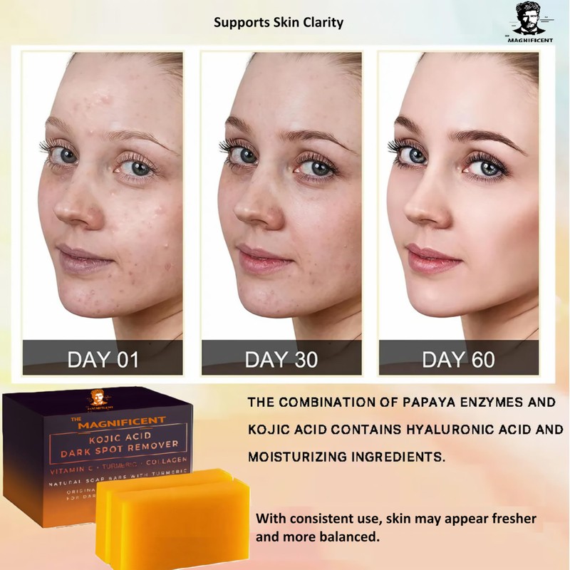 The Magnificent TM The Magnificent Kojic Acid Brightening Soap Bars