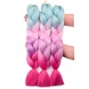 BACANA Purple Braiding Hair Ombre (Purple/Light Purple) 3pcs Jumbo Braiding