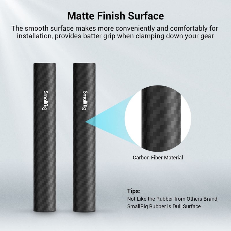 SMALLRIG 15mm Camera Carbon Fiber Rods (4 Inches -1871)