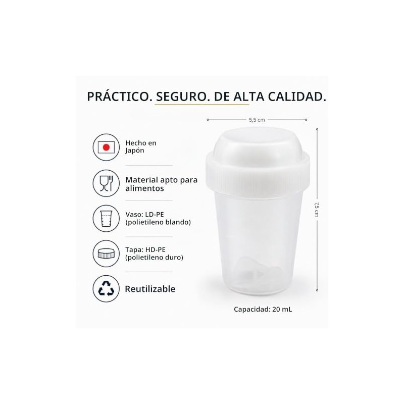 1 mini coctelera Matcha de 20 ml para Matcha, Hojicha