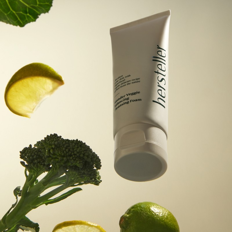 Husteller [Slightly acidic/hypoallergenic] Husteller Wonder Veggie Balancing Vegan Cleansing Foam