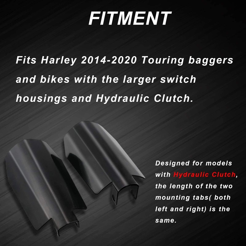 StarknightMT Motorcycle Handguards Black Coffin Cut Stainless Steel Hand Guards
