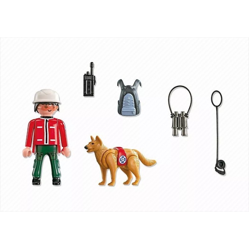 Playmobil Todobloques Playmobil 5431 Mountain Rescue With Dog !!