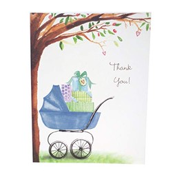 Bonnie Marcus Baby Boy Thank You Cards, With Matching Envelopes, Set of 8