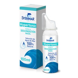 Stérimar Solución Nasal Hypertonic 100 ml. Recomendado para Congestión Nasal Severa. Uso de 10 a 15 Días. Tu Aliado Contra el Resfriado.100% Natural, Eficacia Clínicamente Comprobada