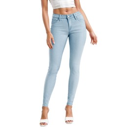 Hybrid & Company Womens Super Comfy Stretch Denim 5 Pocket Jean P22883SK LightDenim 7