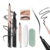 Prreal Microblading Eyebrow Pen Set,2 in 1 Dual Ended Eyebrow