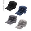 Loo&c Knit Hat with Brim Men's, Large Size, Ribbed, Knit