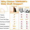 TORRAMI Under Door Draft Stoppers 32 Inch, Heavy Triangle Stop