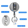 2 Pack Retractable Keychain Heavy Duty Metal Retractable Badge Reel