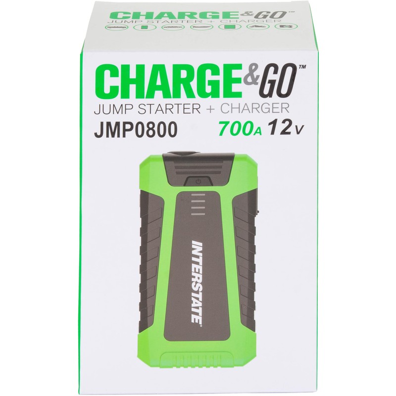 Interstate Batteries Jump Starter and Charger 12V 700A (8,000mAh, 8Ah)