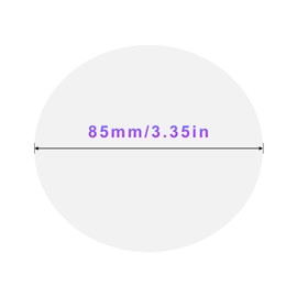 MK.Bear 200 PCS 85mm Clear Film, Plastic Film for Button Maker Machine 75mm/3 inch