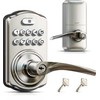 Veise Keypad Door Lock with Handle, Keyless Entry for Front