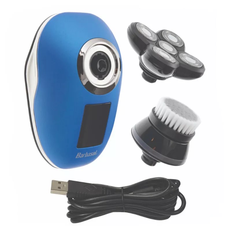 Barbasol Rechargeable LCD Head Shaver Set