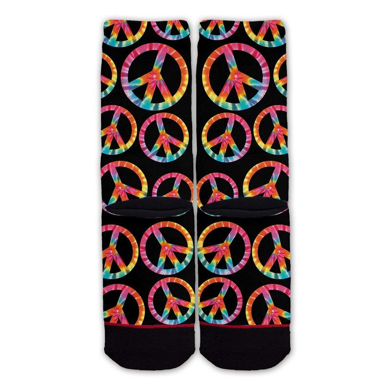 Function - Tie Dye Peace Signs Fashion Socks