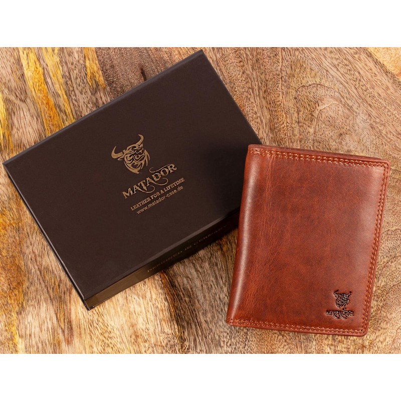 MATADOR 6402 Men's Unisex Purse Women, Vintage Brown, Vintage