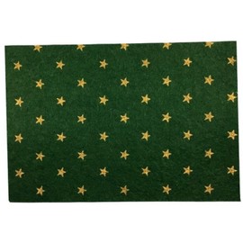 Melody Jane Doll's House Green with Gold Stars Carpet Miniature Flooring Accessories 1:12