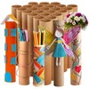 Bright Creations 24 Pack Brown Cardboard Tubes for Crafts, Empty