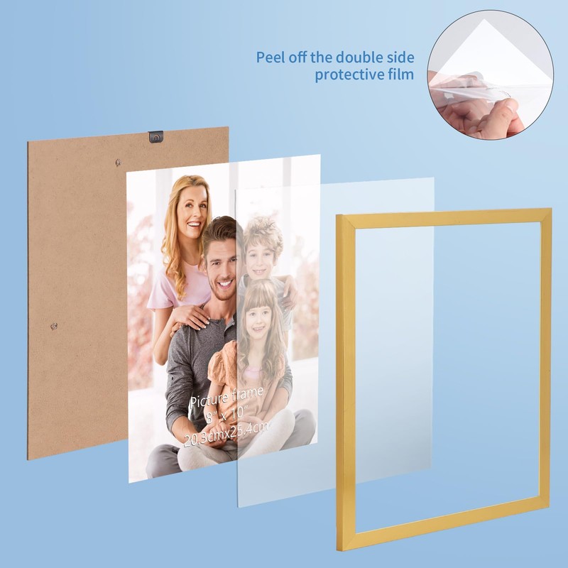 WIFTREY 8x10 Picture Frame Set of 18, Multi Photo Frames
