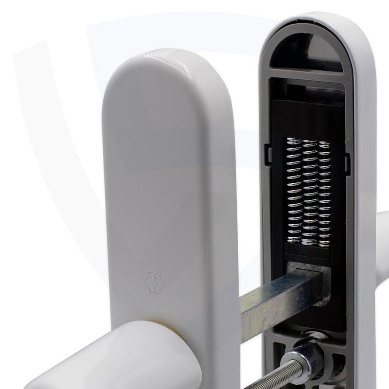 SHIELD HARDWARE Replacement uPVC Door Handle Spring Cassette Pair -