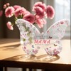 Henjunu Gifts for Mum with Butterfly Acrylic Paperweight and Keyring