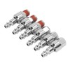 6PCS Stainless Steel Air Hose Fittings 1/4 Inch NPT 360