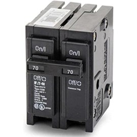 Eaton Corporation Br270 Double Pole Interchangeable Circuit Breaker, 120/240V, 70-Amp