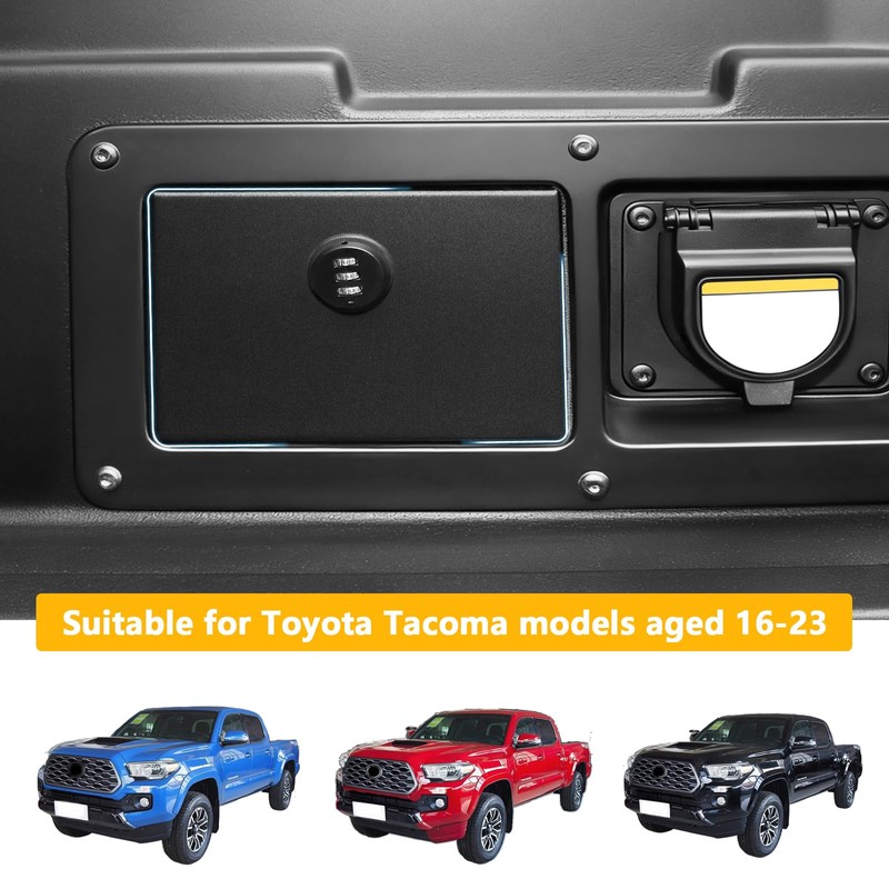 Bestaoo Bed Storage Lockbox Lid with Toyota Tacoma 2016-2023