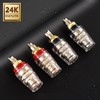 Facmogu 4PCS Black & Red Heavy Duty 5-Way Binding Post
