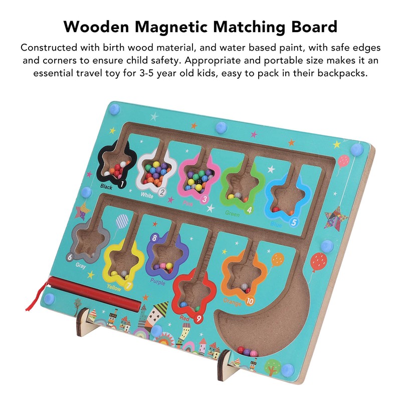 Magnetic Counting Matching Board Early Educational Learning Counting Puzzle Board