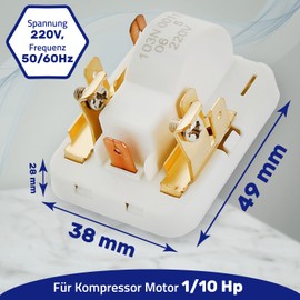Relay for motor protection compressor for refrigerator 103N0011 for Danfos guarantee 10 years MONTERAL
