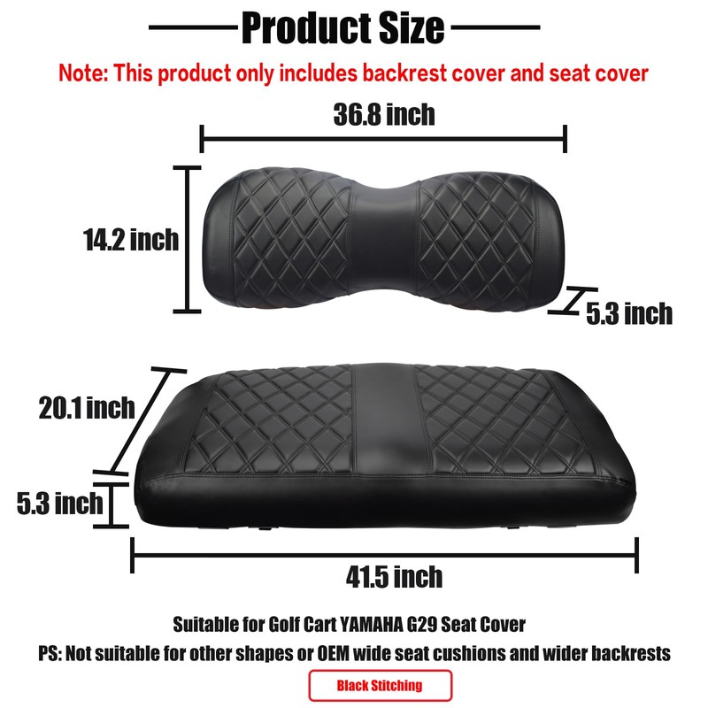NOKINS Golf Cart YD Diamond Seat Cover for Yamaha Drive/Drive