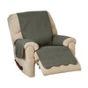 Great Bay Home Medallion Stitched Solid Furniture Protector Stain Resistant