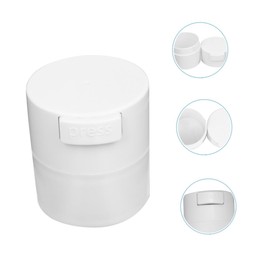 Baluue 2pcs Eyelash Glue Storage Tank Leak Container for Eyelash Supplies Portable Matte for Home Travel Use