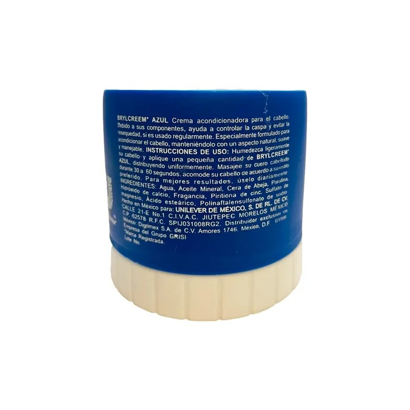 Crema Acondicionadora Brylcreem Azul Anticaspa 145 G