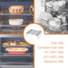 CHEFMADE Baking and Cooling Rack Set, 13.5-Inch 3-Tier Non-Stick Stackable