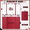 JUYRLE 2024 Graduation Guest Book Alternative- Black and Red 2024