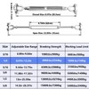 2 Pack Turnbuckle 1/4 M6 304 Stainless Steel Turnbuckles, 1600