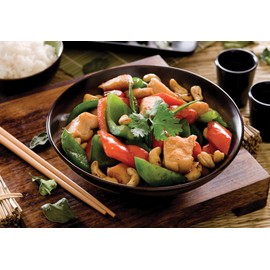 Helen's Asian Kitchen Non-Stick Xylan Wok, 12-Inches, with Bamboo Handle