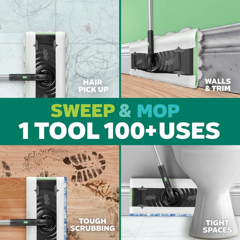 Swiffer Sweep & Mop Deluxe 2-in-1 Floor Mopping and Sweeping