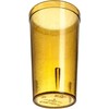 Carlisle 521613 Stackable Shatter-Resistant Plastic Tumbler, 16 oz., Amber