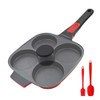 RANX INGST 4-Cup Egg Pan with Lid, Nonstick Omelette Skillet