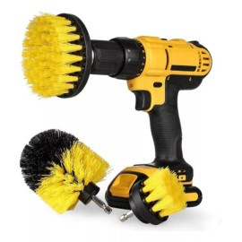 Estuchelandia 3pzas Kit De Limpieza Cepillos Para Taladro Cocina Baño
