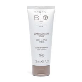 Sérénibio Gentle Exfoliating Centella Asiatica - Professional Face Care Certified Organic Vegan and Fair - Gentle Exfoliating - Moisturising Exfoliating for Ultra Sensitive Skin - 75 ml