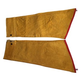 J-base Cowhide Leather Arm Cover, Left and Right Set, Welding Gloves