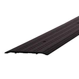 M-D Building Products 68395 Aluminum Commercial Flat-Profile Threshold: Durable and Sleek Entryway Access Solution Draft Protection (5 in. x 1/4 in. x 36 in) (Bronze)