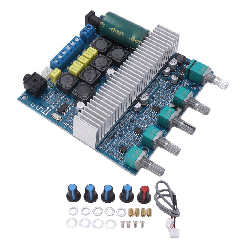 Subwoofer Amplifier Board High Power Bluetooth Audio Amp DC12V‑24V 2.1